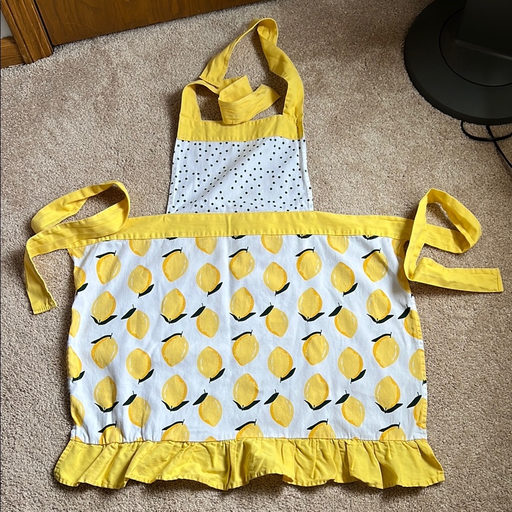 Huntington Home Cotton Lemon Print Apron